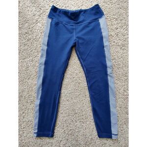 Vineyard Vines Performance Leggings Women's S Blue/White‎ Striped Fitness Yoga